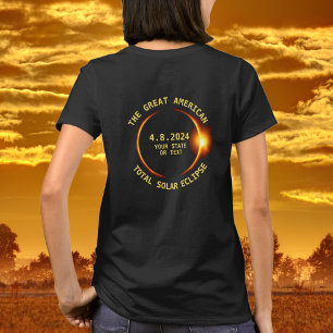 Den sammanlagda sol- förmörkelsen 8.21.2017 USA Tee