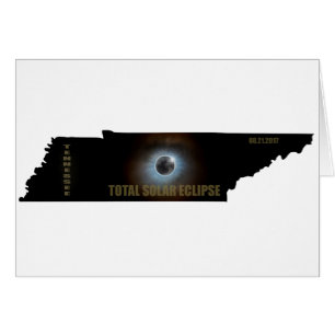 Den sammanlagda sol- förmörkelsen i den Tennessee Hälsningskort