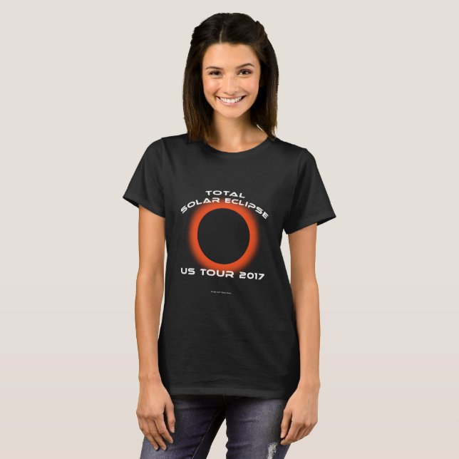 Den sammanlagda sol- förmörkelsen US turnerar 2017 Tee (Hel framsida)