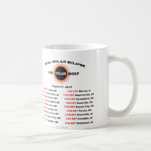 Den sammanlagda sol- förmörkelsen US turnerar mu Kaffemugg