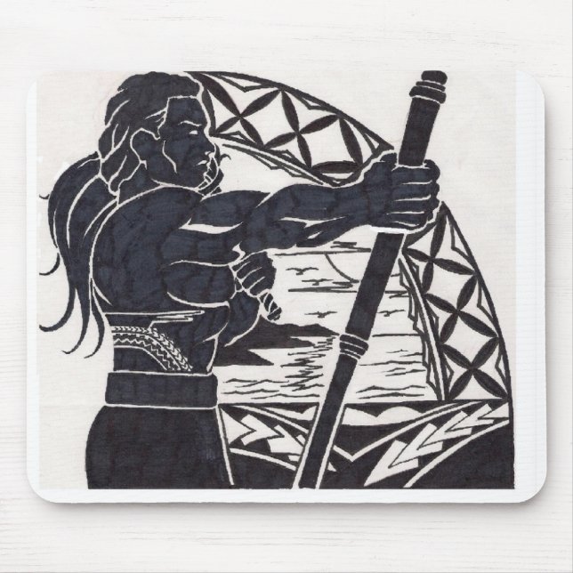 Den samoanska designmusen vadderar musmatta (Framsidan)