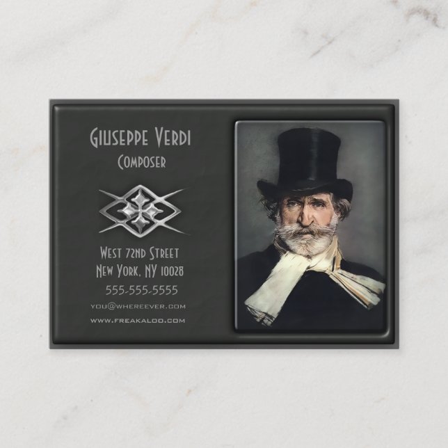 Den samtidaa Deluxe anpassningsbar profilerar kort (Framsida)