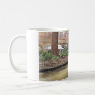 Den San Antonio floden går Kaffemugg