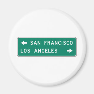 Den San Francisco Los Angeles huvudvägen Magnet