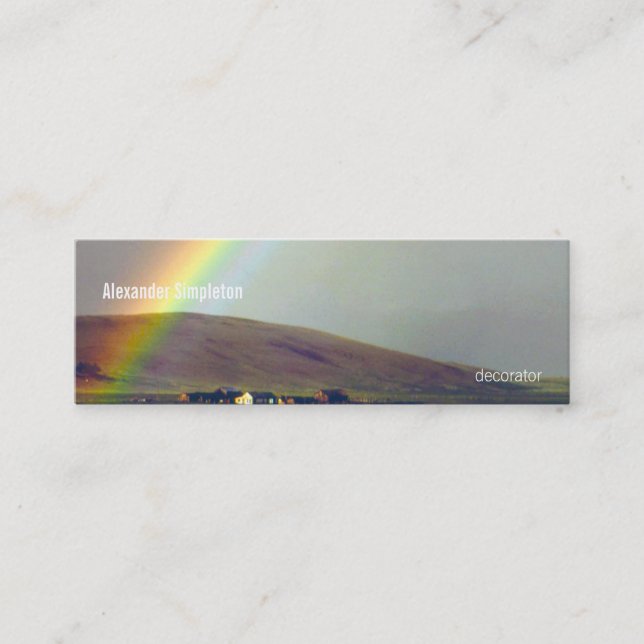 Den San Luis dalen efter regnar Mini Visitkort (Framsida)