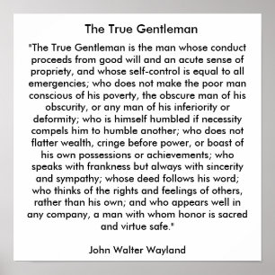 Den sanna gentlemannen poster