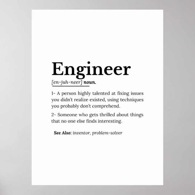 Den sanna innebörden av Ingenjör Poster (Framsidan)