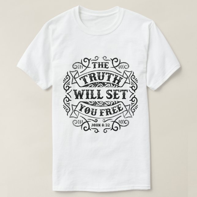 Den sanning ska manar för uppsättning dig fritt tee shirt (Design framsida)