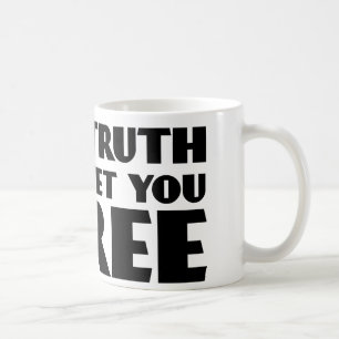 Den sanning ska uppsättningen dig fritt kaffemugg