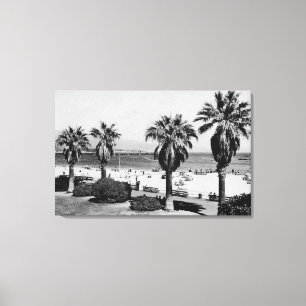 Den Santa Barbara CA-väster stranden beskådar Canvastryck