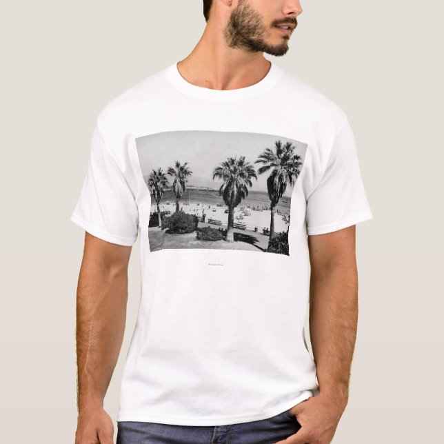 Den Santa Barbara CA-väster stranden beskådar T-shirt (Framsida)