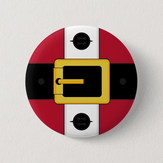 Den Santa kostymjulen knäppas emblem Knapp (Framsida)