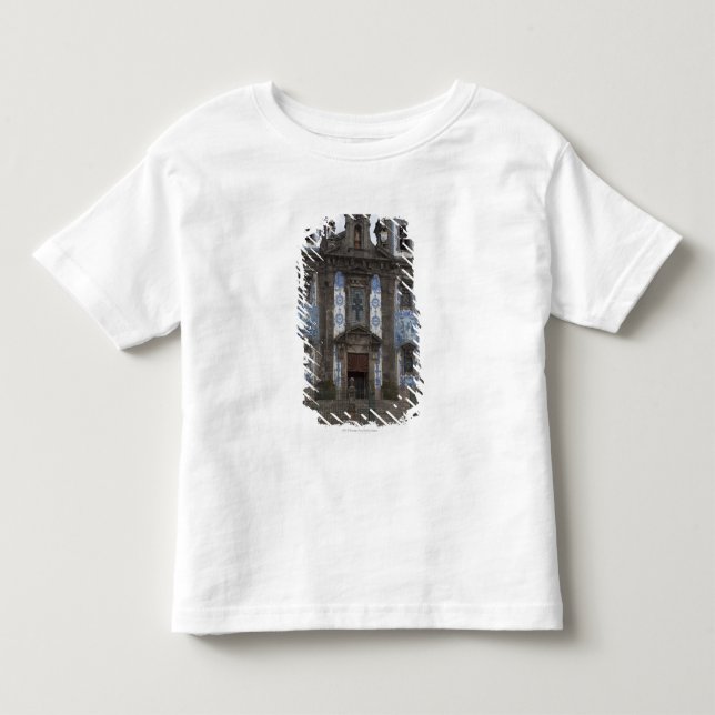 Den Santo Ildenfonso kyrkan med belägger med tegel T-shirt (Framsida)