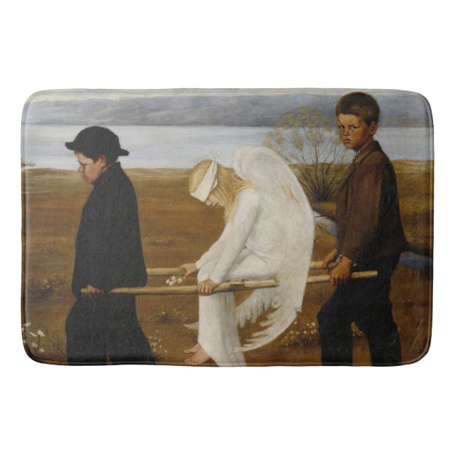 Den sårade ängeln (av Hugo Simberg) Badrumsmatta (Framsidan)