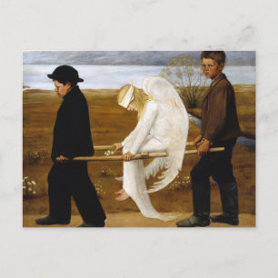 Den sårade ängeln genom att måla Hugo Simberg, 190 Vykort