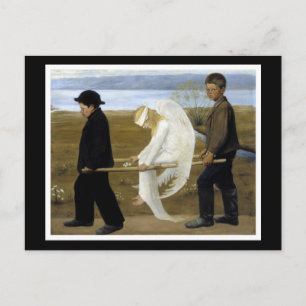 Den sårade ängeln vykort