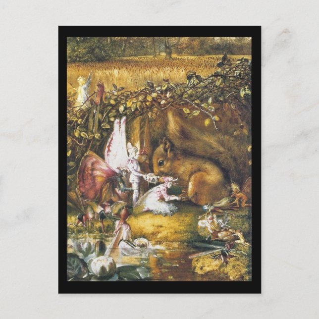 Den sårade ekorren vykort (Framsida)