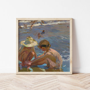 Den sårade foten Joaquín Sorolla Poster