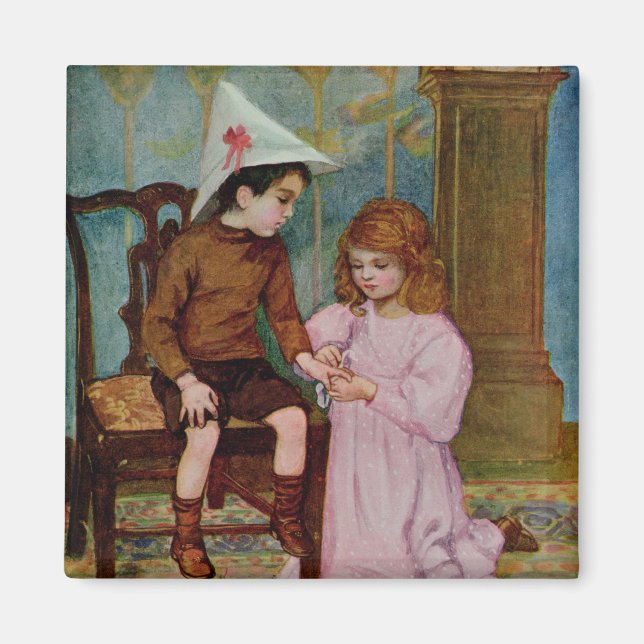 Den sårade Knight Magnet (Framsidan)