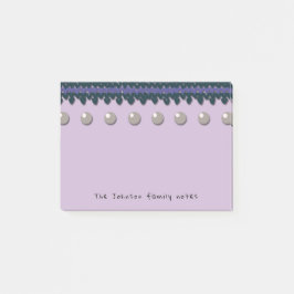 Den säsongsbetonade familjen noterar med post-it block