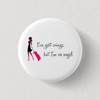 Den Sassy flygvärdinnan klämmer fast Knapp