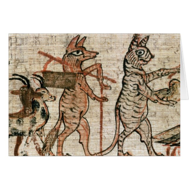 Den Satirical papyrusen Hälsningskort (Framsidan Horizontal)