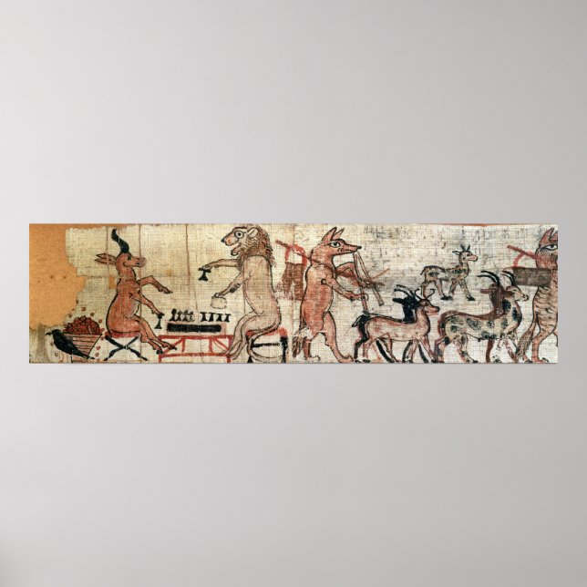 Den satiriska papyrus poster (Framsidan)