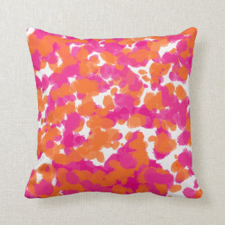 Den sätta en klocka på flickaktigt Fuchsia orangen Kudde