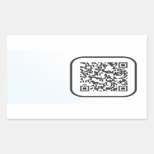 Den Scannable QR-puben kodifierar Rektangulärt Klistermärke