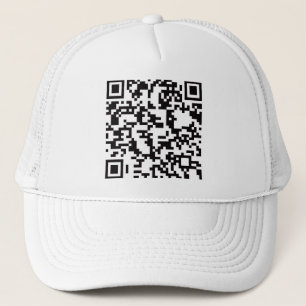 Den Scannable QR-puben kodifierar Truckerkeps