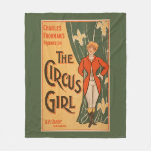 Den sceniska affischen #1 för cirkusflicka fleecefilt