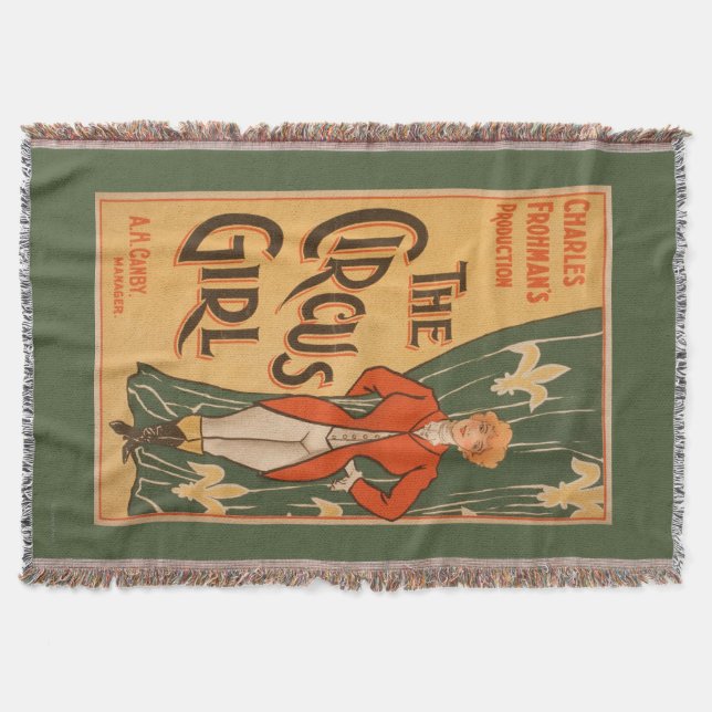 Den sceniska affischen #1 för cirkusflicka mysfilt (Framsidan)