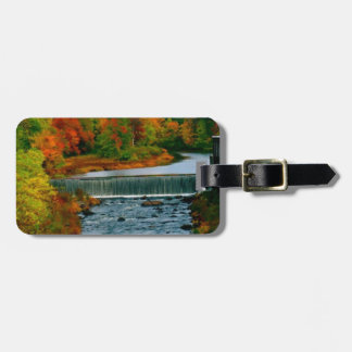 Den sceniska hösten beskådar av en liten New Bagagebricka