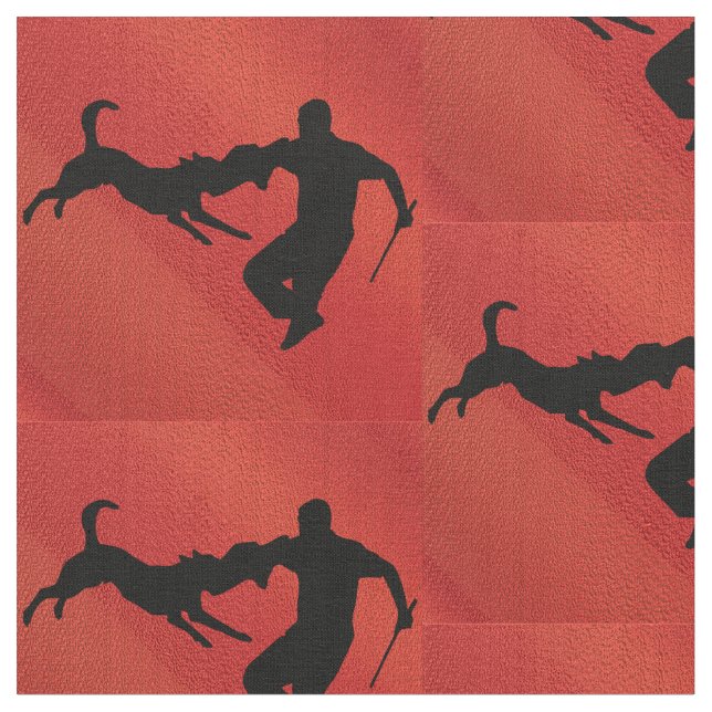 Den Schutzhund hunden hoppar Tyg (Närbild)