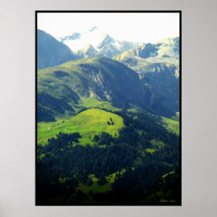 Den schweiziska alpernan poster