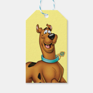 Den Scooby-Doo lycklig går Presentetikett