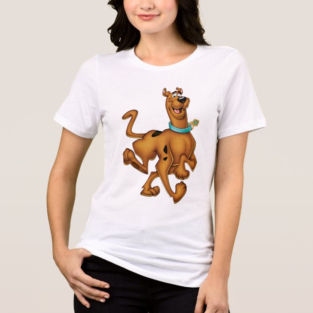Den Scooby-Doo lycklig går Tee Shirt (Framsida)