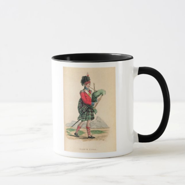 Den Scotch pipblåsaren Mugg (Höger)