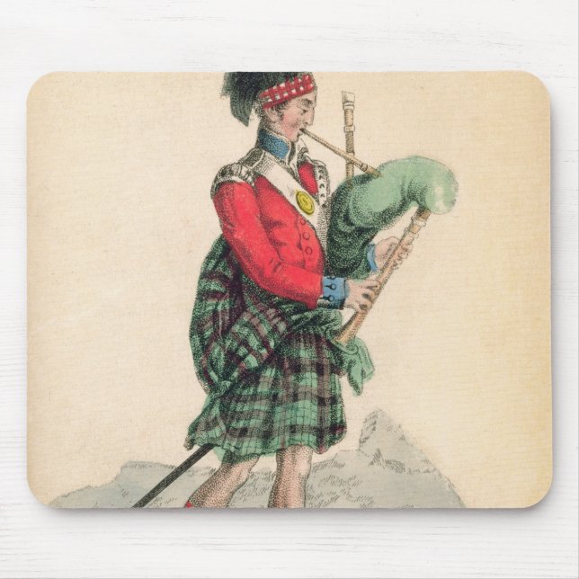Den Scotch pipblåsaren Musmatta (Framsidan)