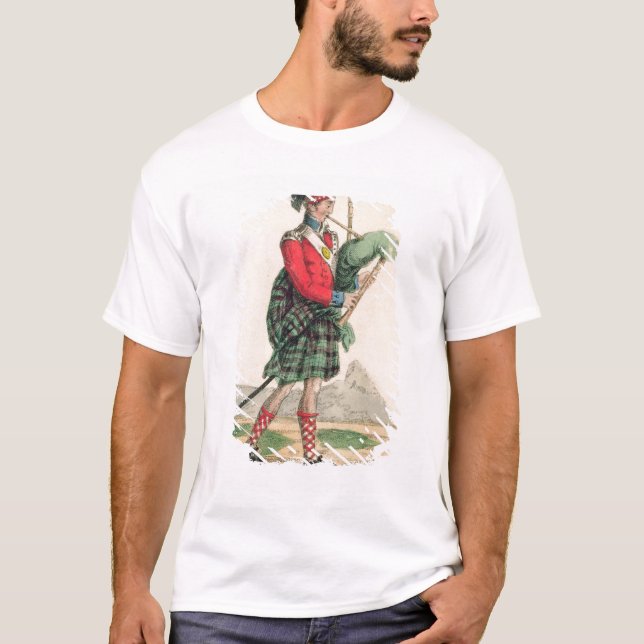 Den Scotch pipblåsaren T Shirt (Framsida)