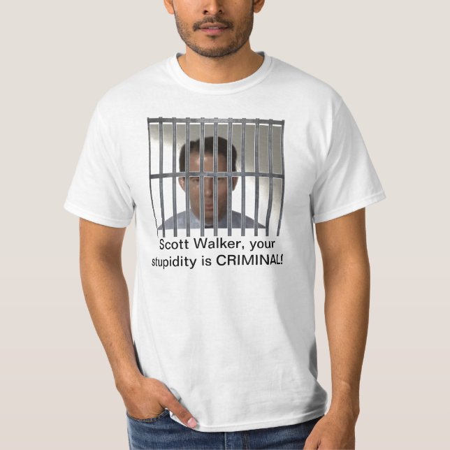 Den Scott fotgängare är en brottsling! Tee Shirt (Framsida)