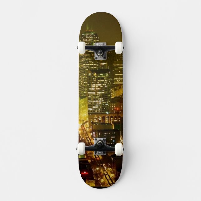 Den Seattle staden beskådar Skateboard Bräda 19,5 Cm (Framsida)