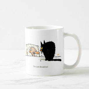 Den sena frukosten kaffemugg