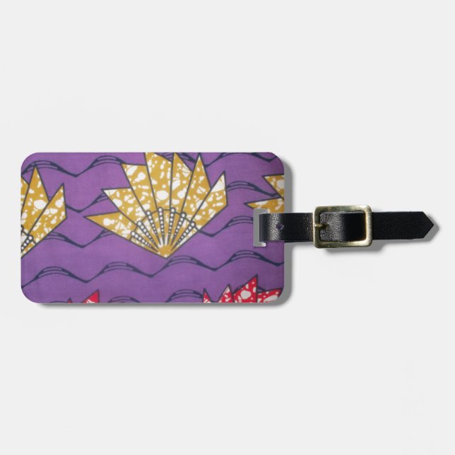 Den senaste Afrikan Vågigt traditionell Mode Mönst Bagagebricka (Horisontell Framsida)