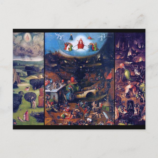 Den senaste domen, Bosch Vykort (Framsida)