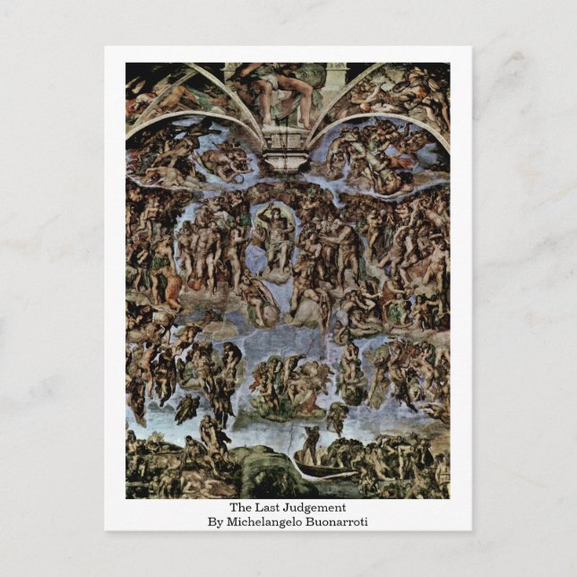 Den senaste domen från Michelangelo Buonarroti Vykort (Framsida)