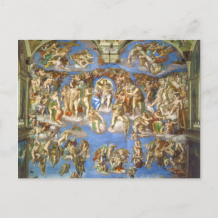 Den senaste domen Fresco Michelangelo Buonarroti Vykort