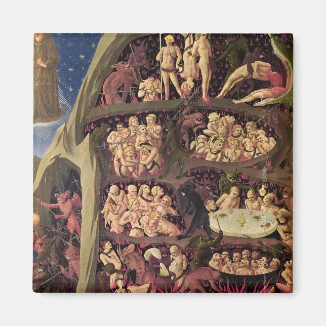 Den senaste domen, helvetets detaljer, 1431 magnet (Framsidan)