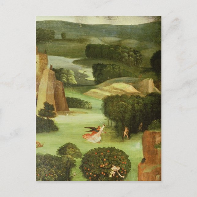 Den senaste domen: Insida i Lämnat Vinge Vykort (Framsida)