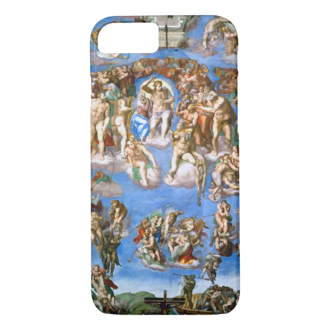 Den senaste domen, Michelangelo, 1536-1541 Case-Mate iPhone Skal (Baksida)